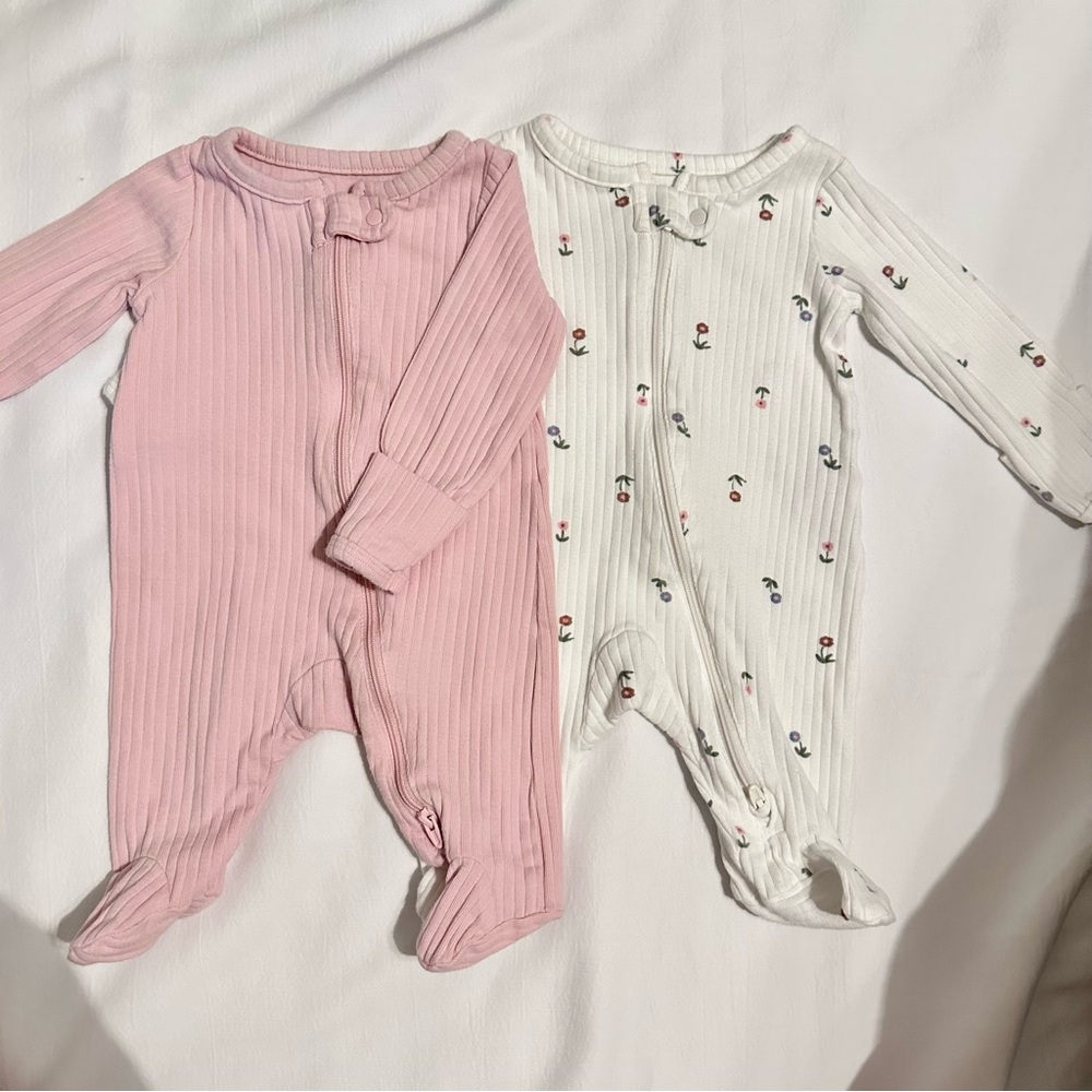 Baby Girl Newborn Footies